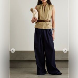Dries Van Noten Belted Cotton-Twill Vest. Size M. $1295